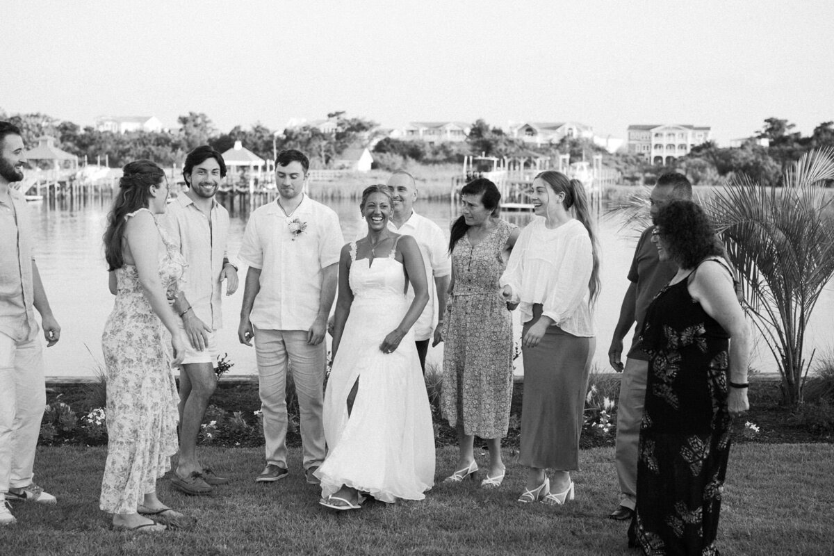 Southport NC Wedding | Blue Satin Bee 52