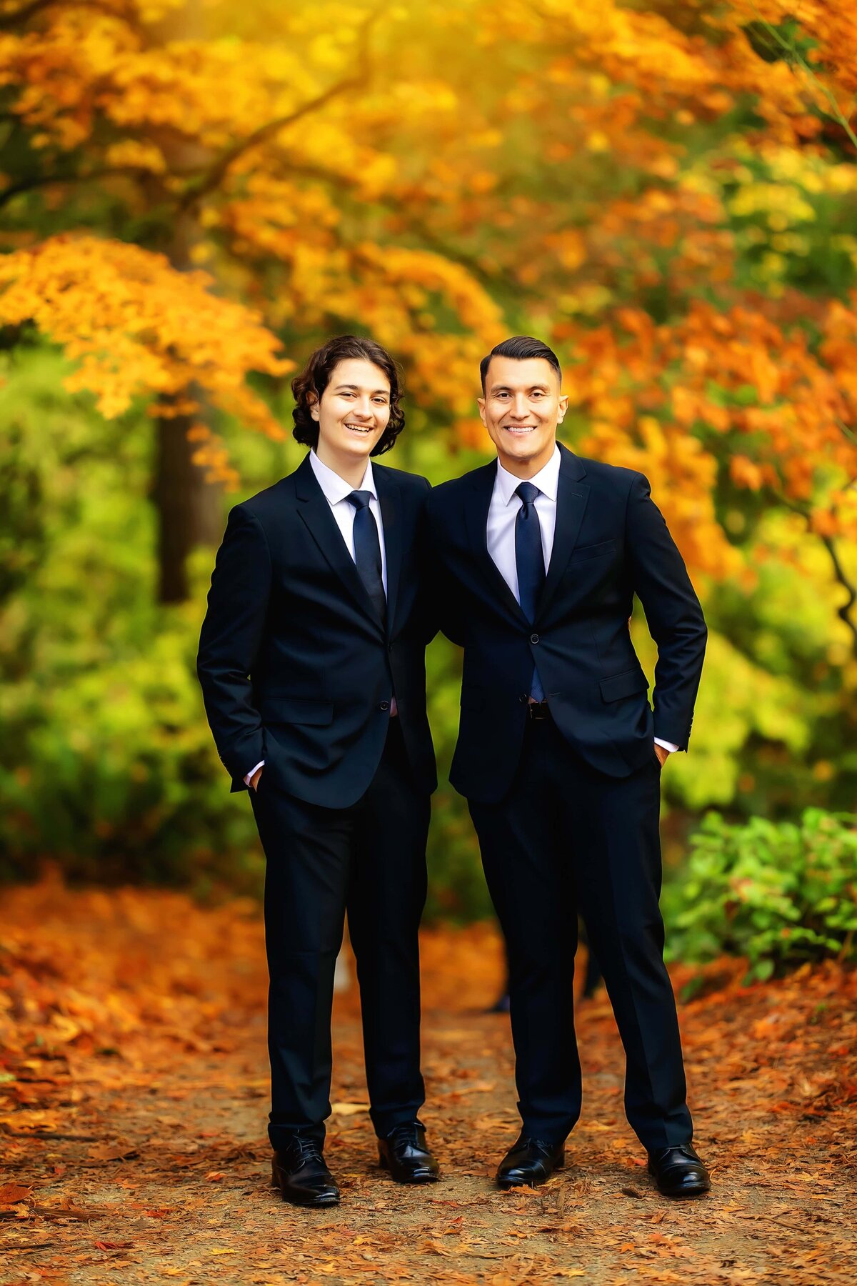 Chicago family dad and son