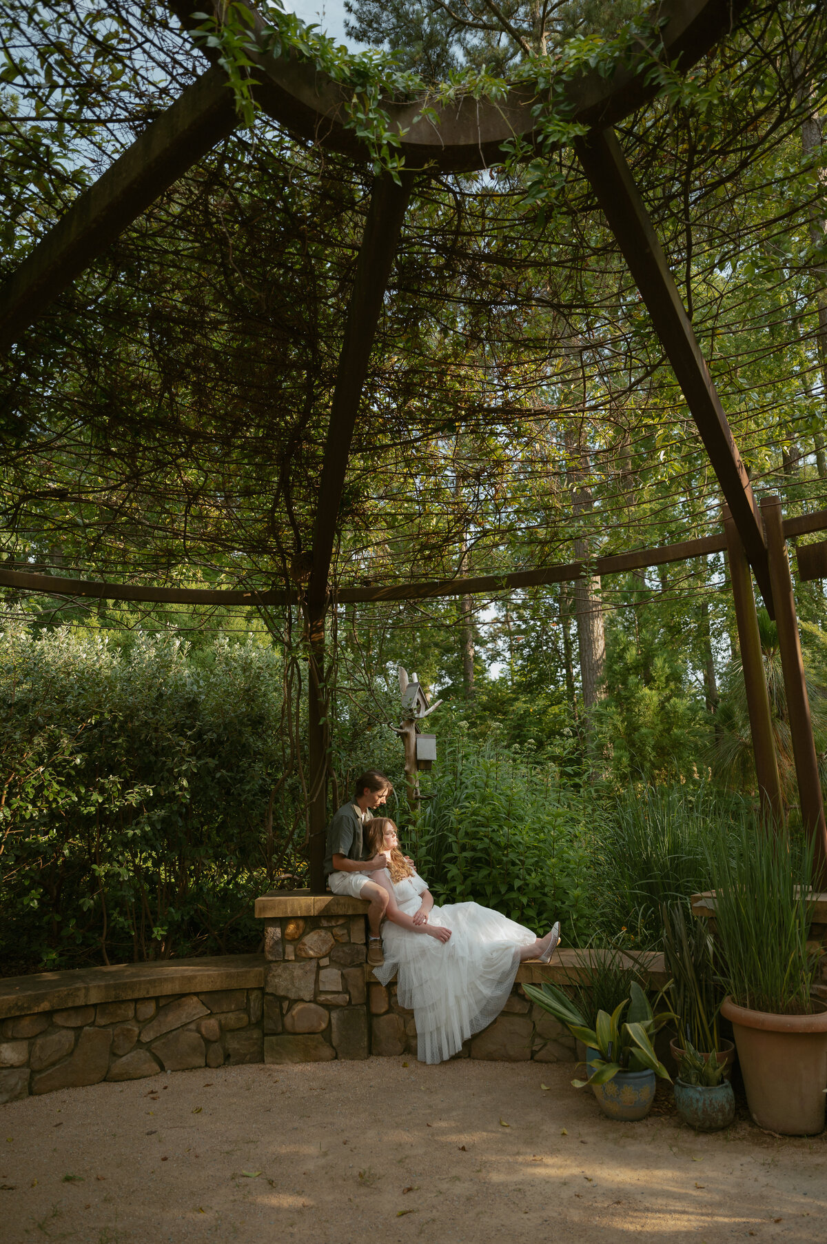 duke gardens engagement session
