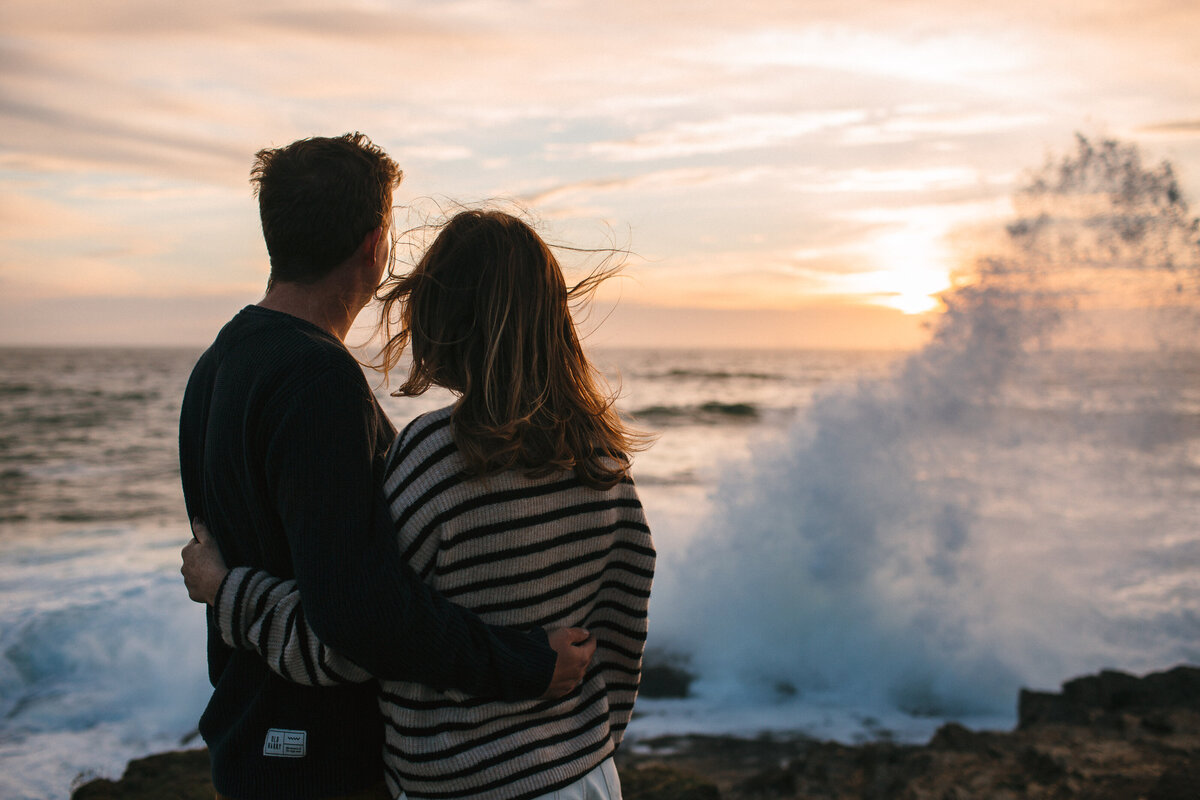 Engagement shoot on the North Coats of Cornwall