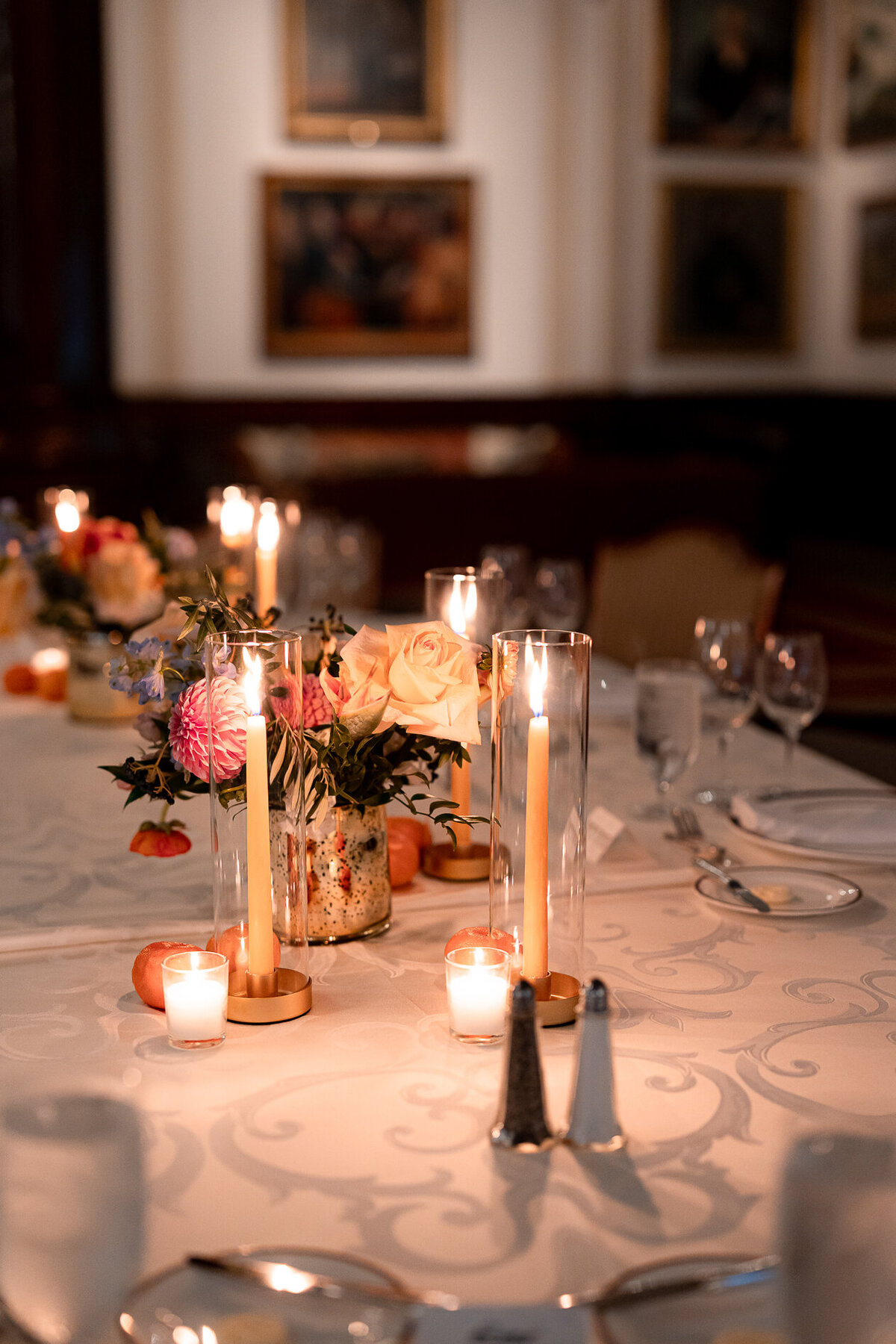 Details and florals from a queer couple's wedding at Union League Club Chicago 