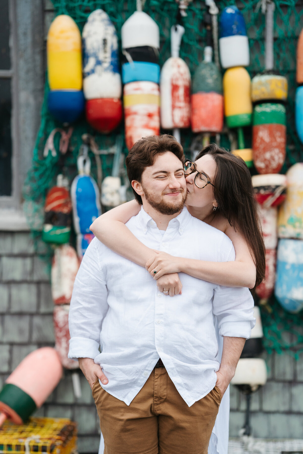Rockport, MA summer engagement photos