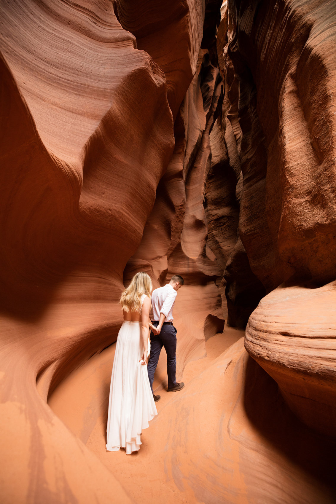 Destination Engagement Photography in the Antelope Canyons of Page Arizona