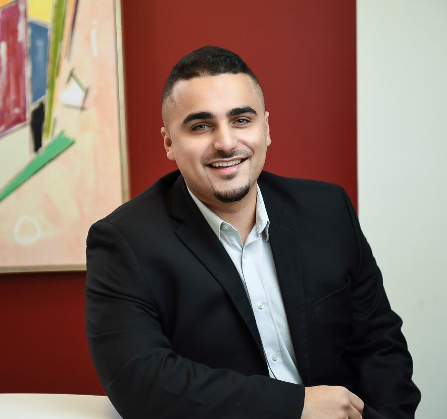 Modern headshot graphic designer Toronto