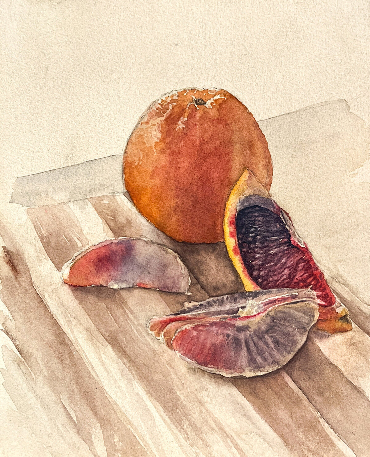 Blood-orange-watercolor-wip