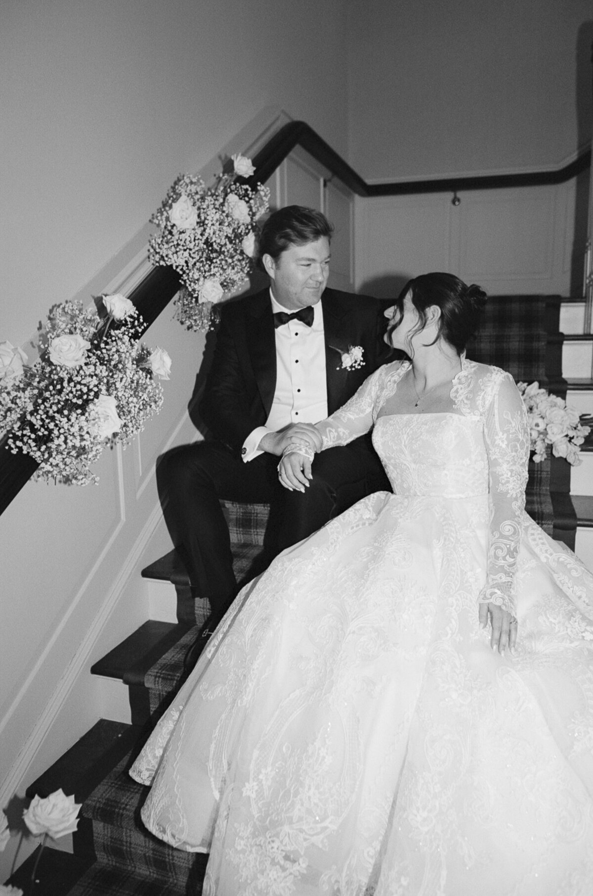 35mm film wedding photo with a classic style taken at the Whippoorwill Country Club in Westchester