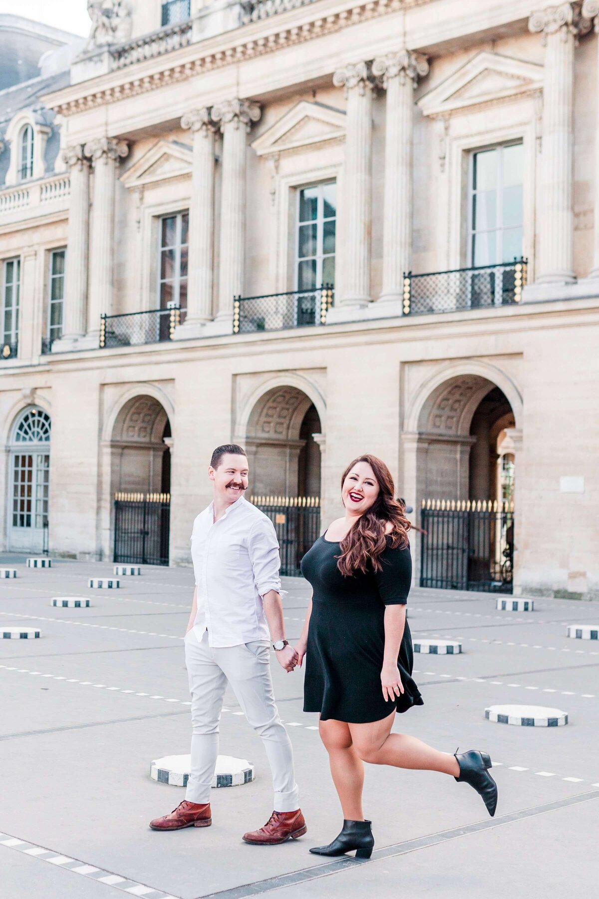 couple walking in paris