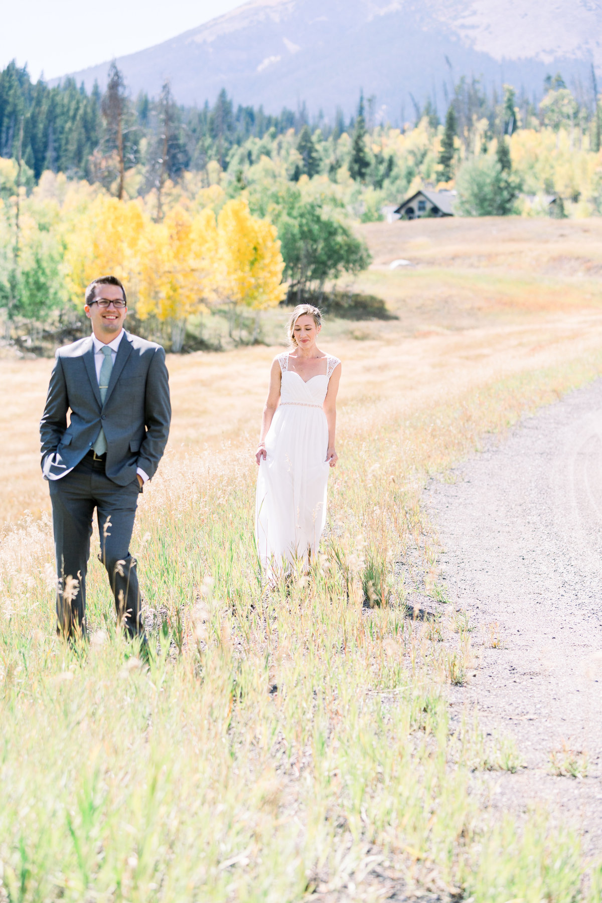 An intimate elopement nestled between the aspens in Lake Dillon, Colorado.