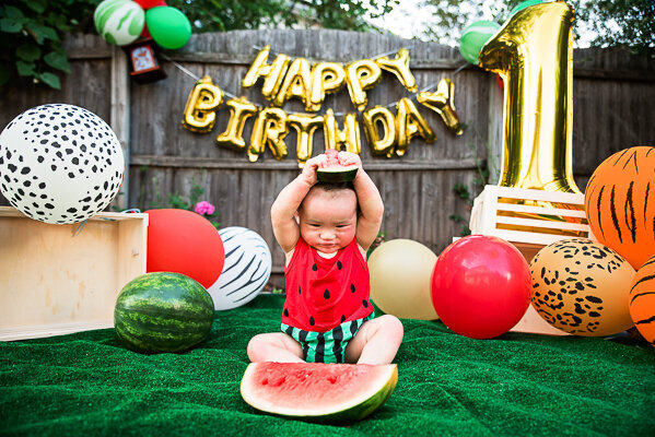 East Brunswick NJ Baby Photographer First Birthday One in a Melon