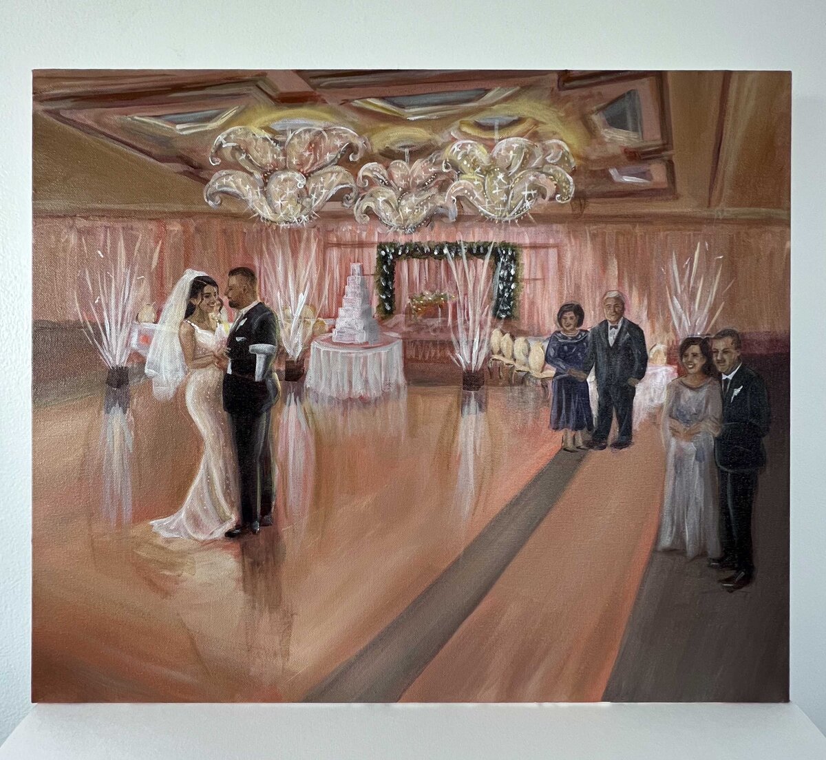 First dance in a ballroom