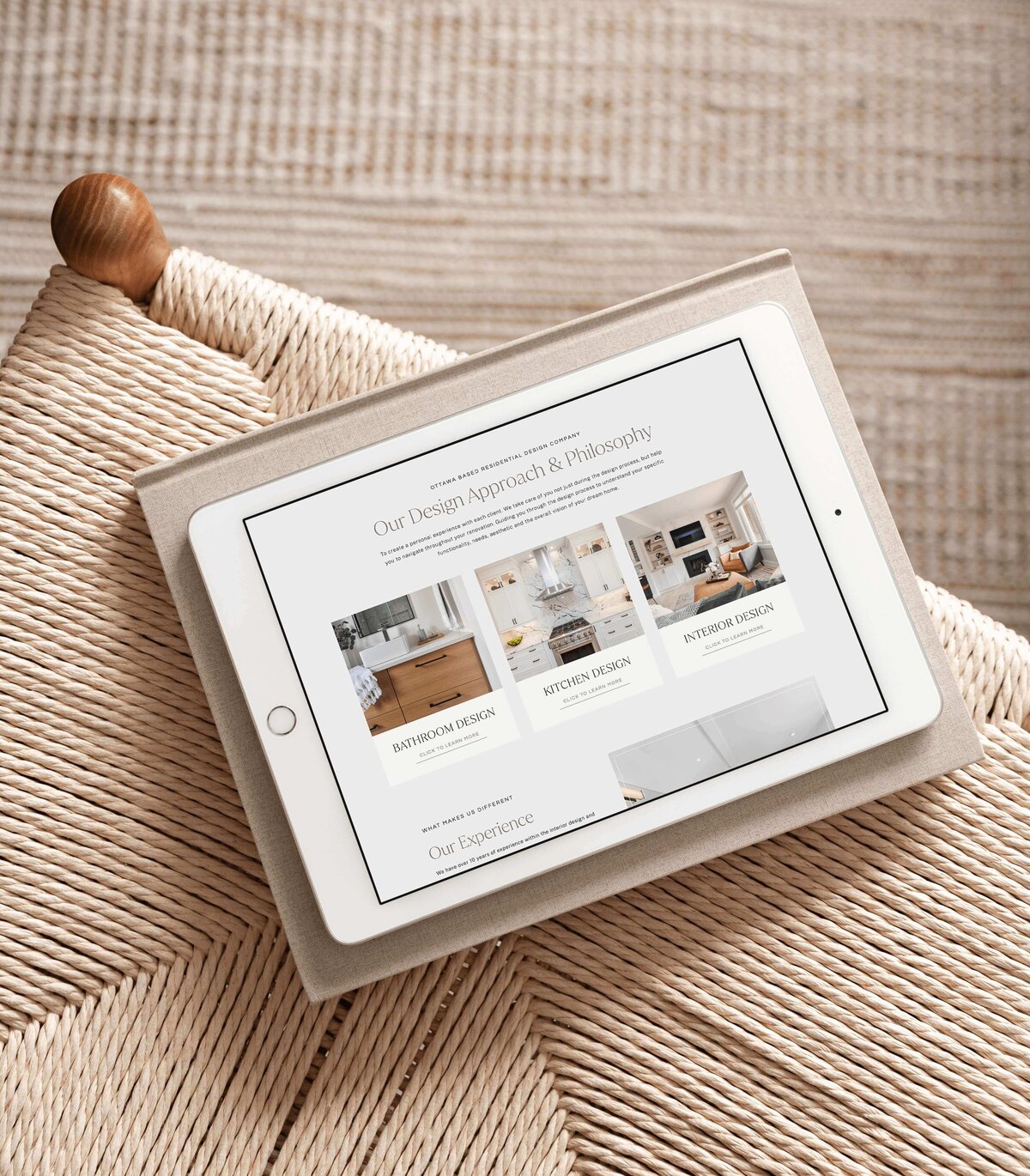 Clean & Airy Interior Designer Showit Website | CWD Portfolio