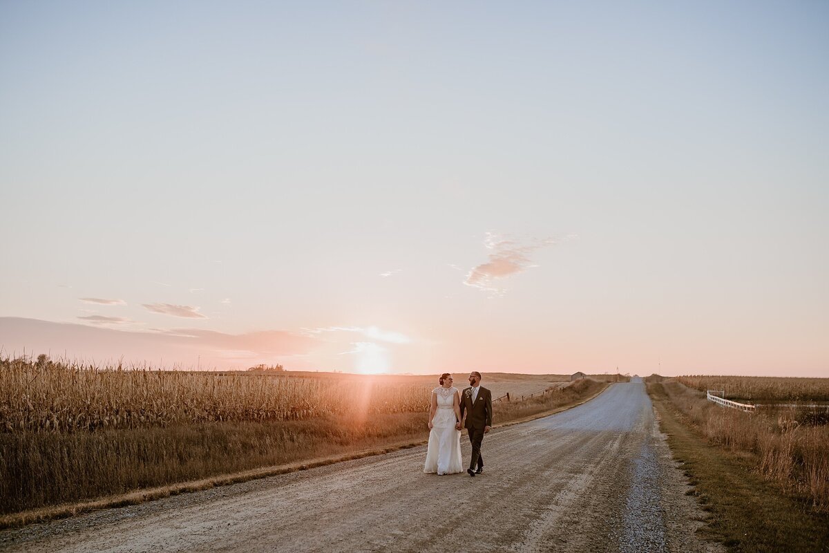sunset-farm-road-wedding-walk-iowa-storyteller-collective-photo-co
