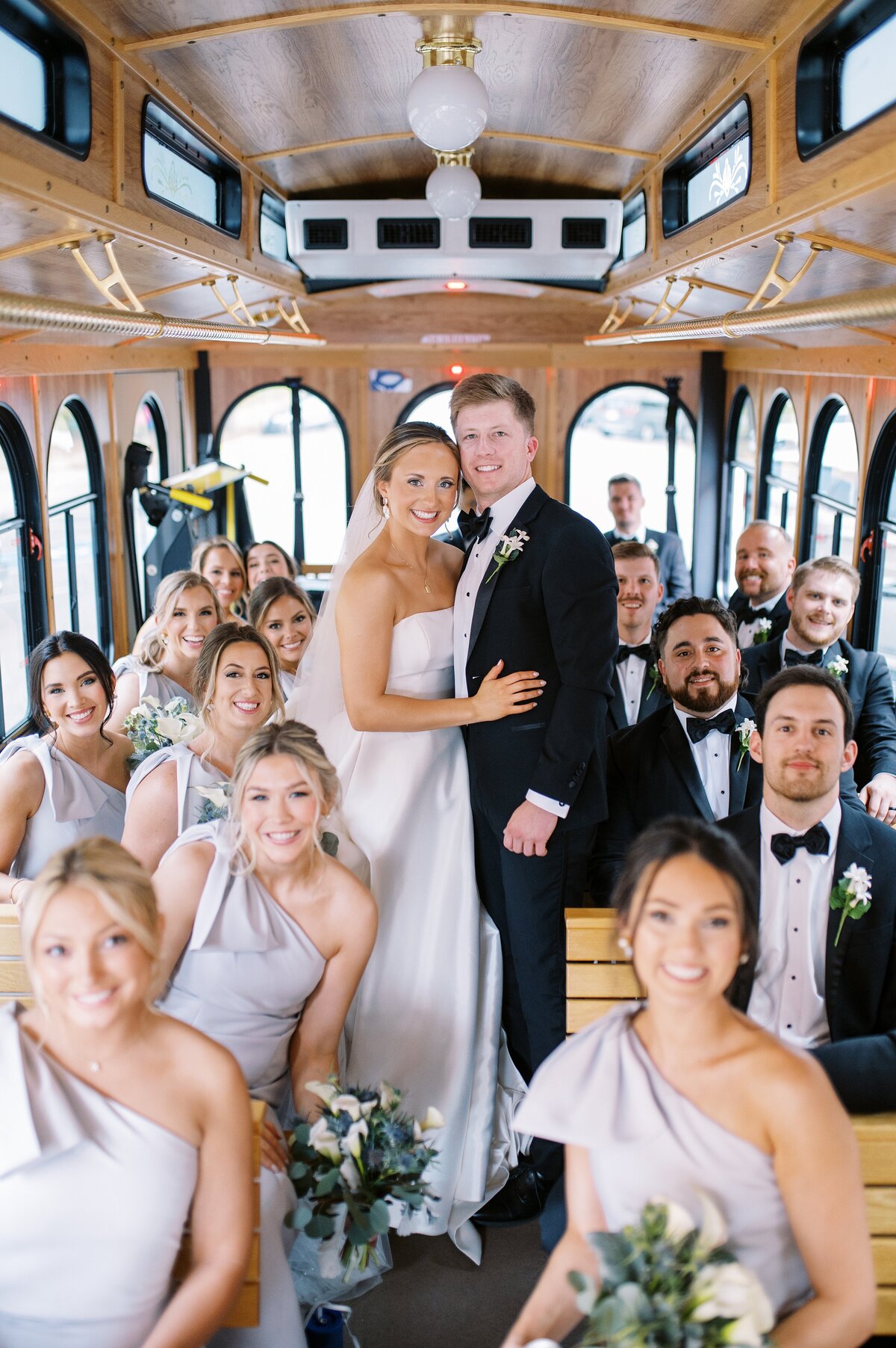 Natalie + Matthew Putman Wedding - Turtle Point Yacht and Country Club - Trolley and Reception Reveal-93