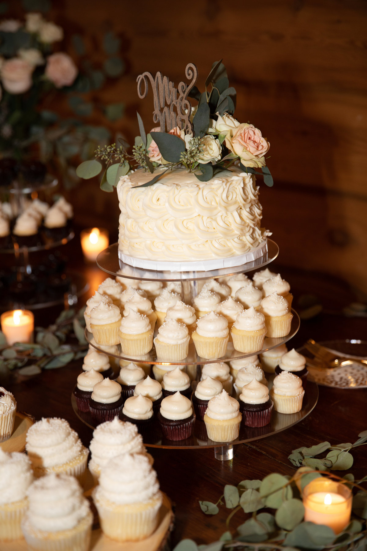 Wedding cupcakes.
