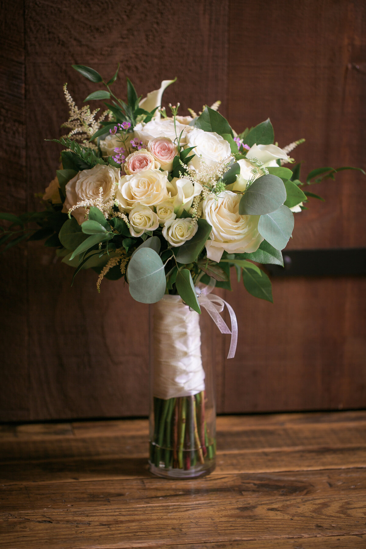 bear creek wedding floral ideas white and pink bridal bouquet mosaicandcompany.com
