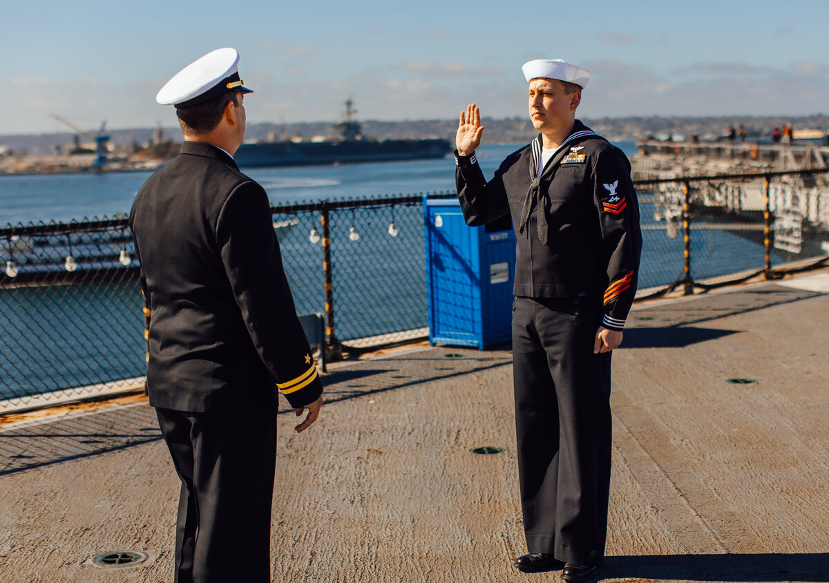 Barden - ReEnlistment Ceremony - USS Midway - Beauty Gazer Imagery-11