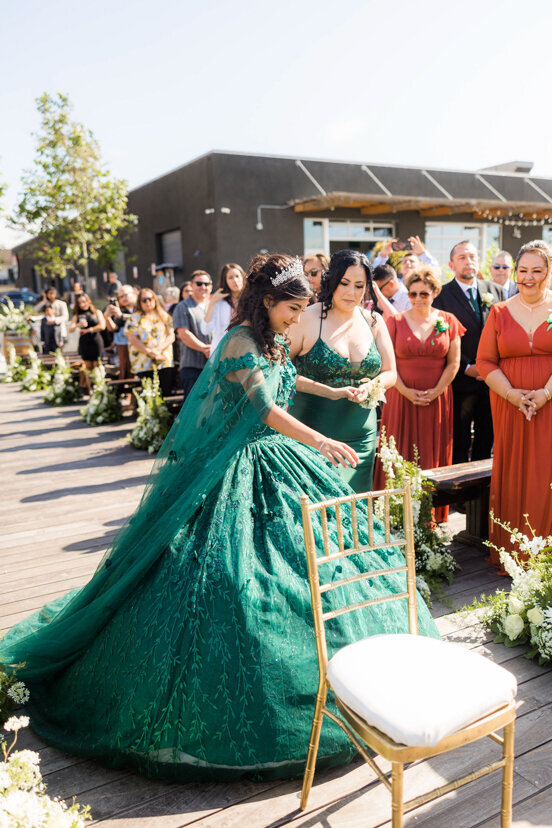 mother-daughter-quinceanera-dress-green