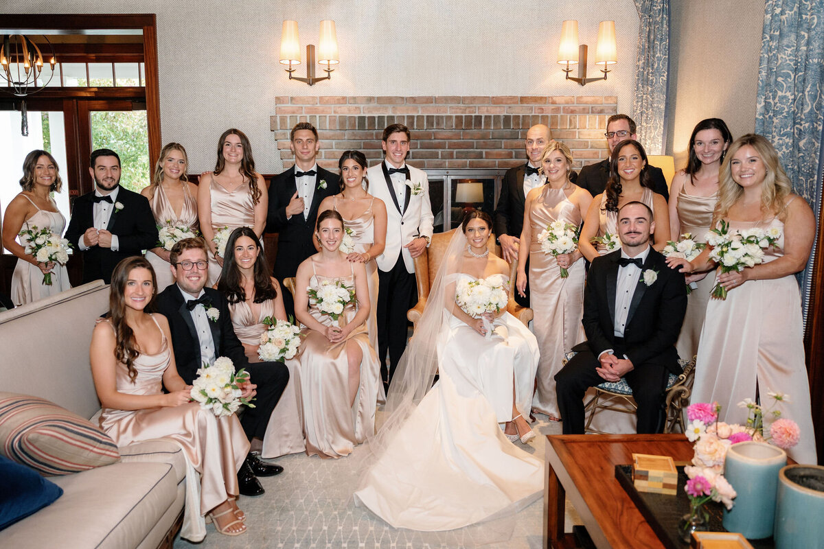 Wedding Party Portrait by Lisa Blanche Photography