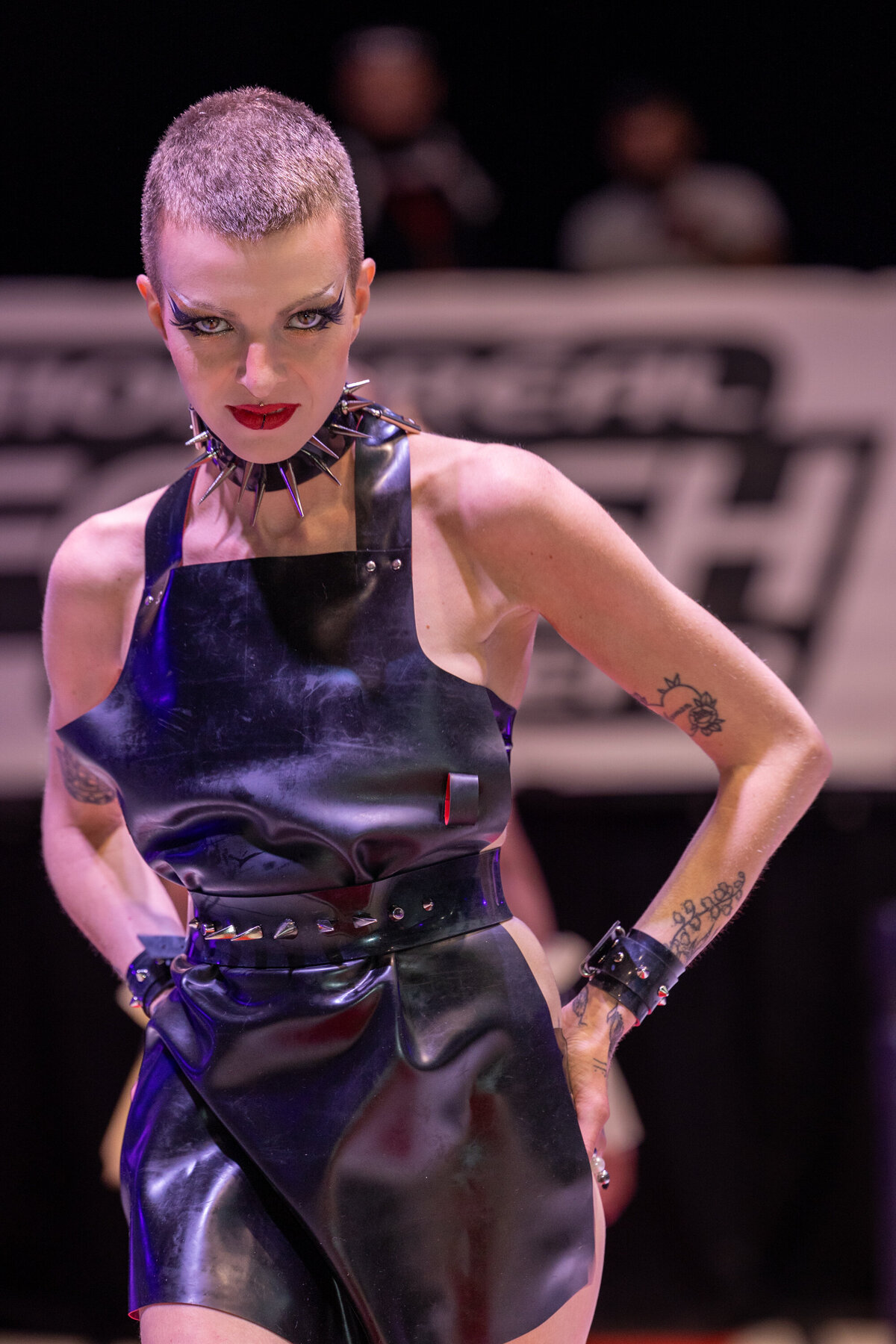 Latex Fashion show at MFW
