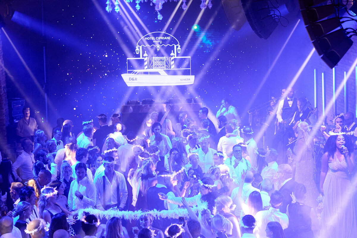 Party at wedding at Belmond Hotel Cipriani Venice