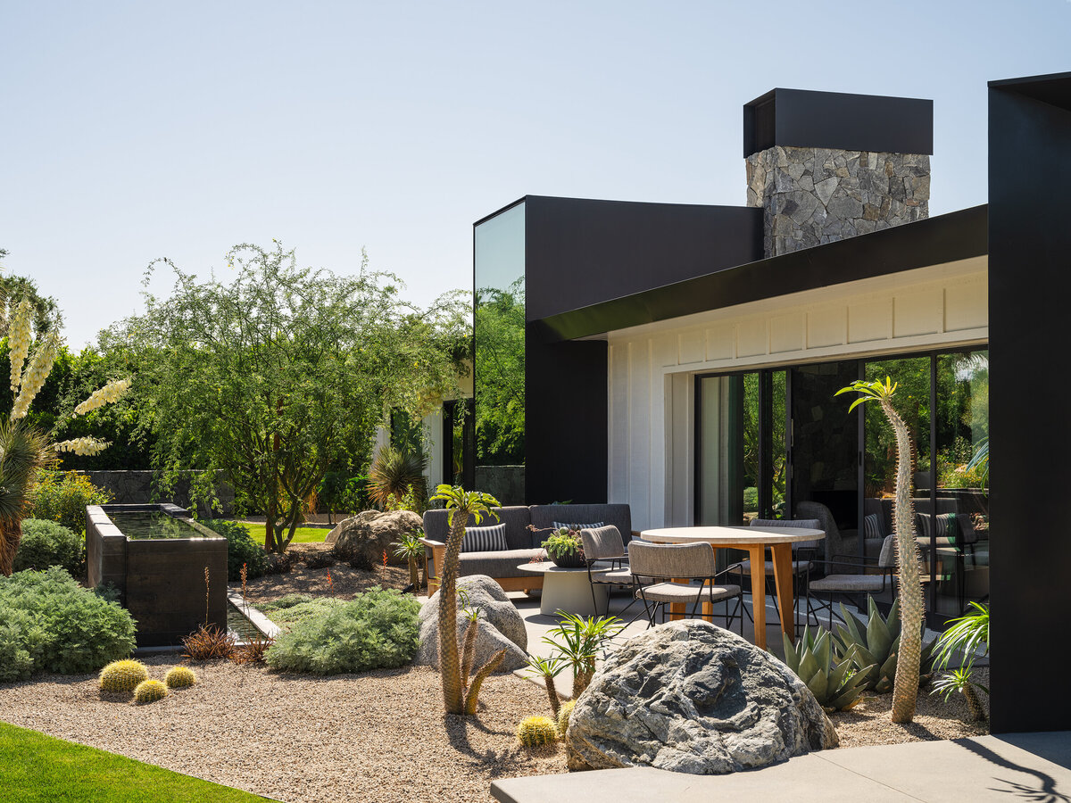 Ranch style house renovation in Rancho Mirage designed by Los Angeles architect