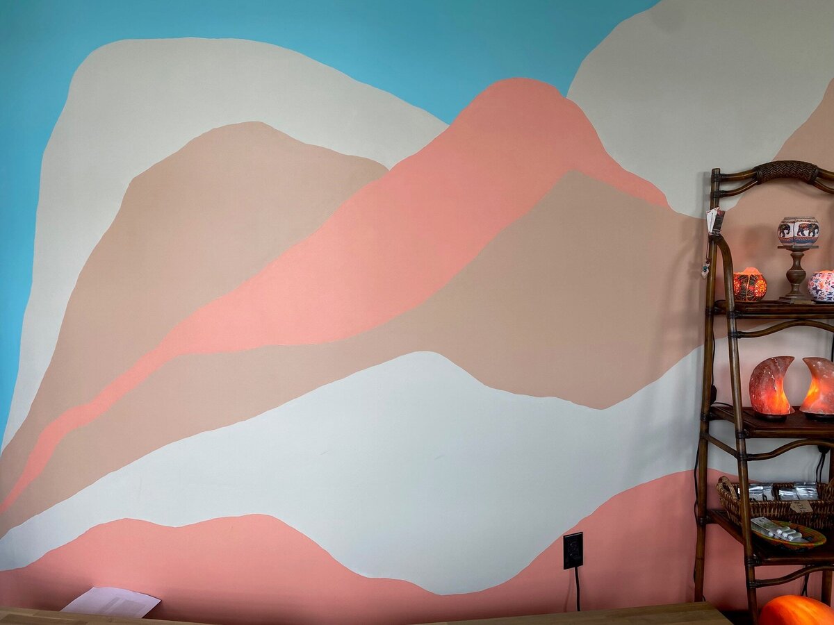 curved wall painting