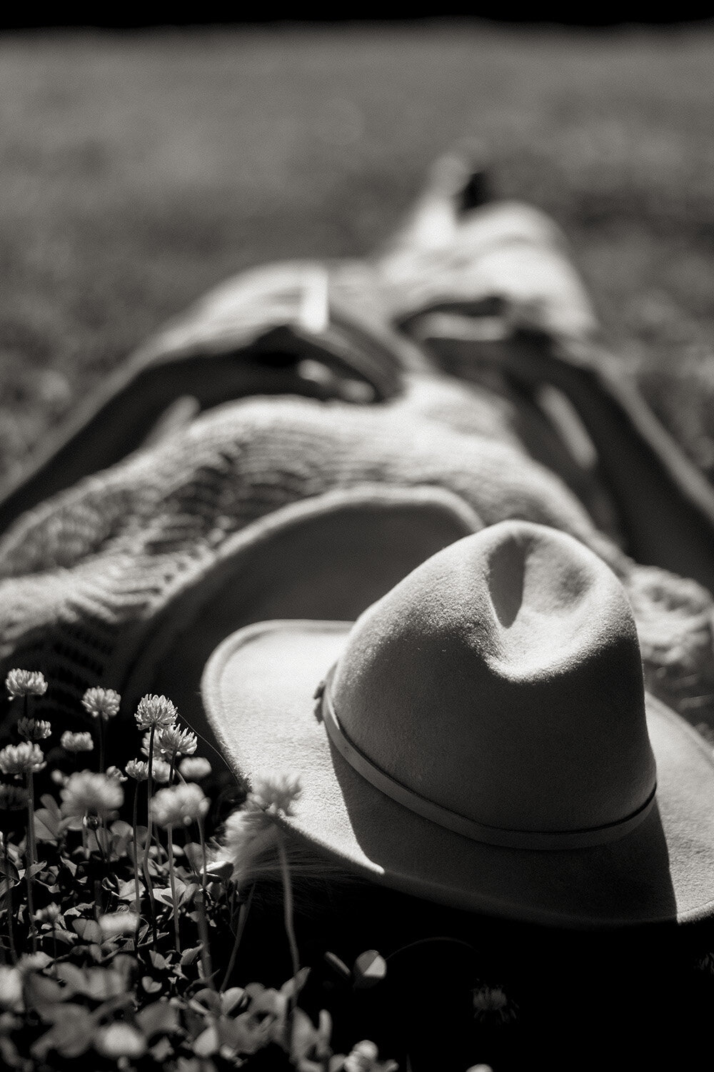 Woman laying in the grass at a wellness retreat , Sunshine Coast Hinterland