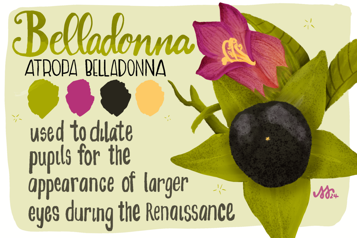 Toxic Floral Postcard (Belladonna)