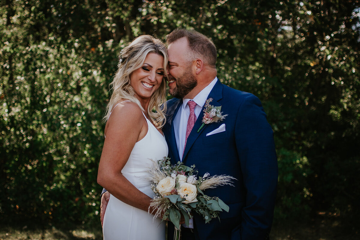 wedding portrait bride and groom