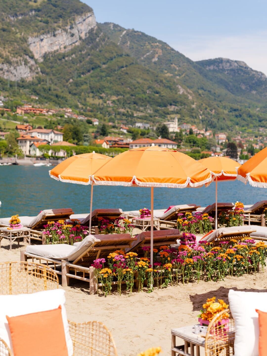 Lake Como Wedding Beach Party at @lidodilenno Alejandra Poupel19