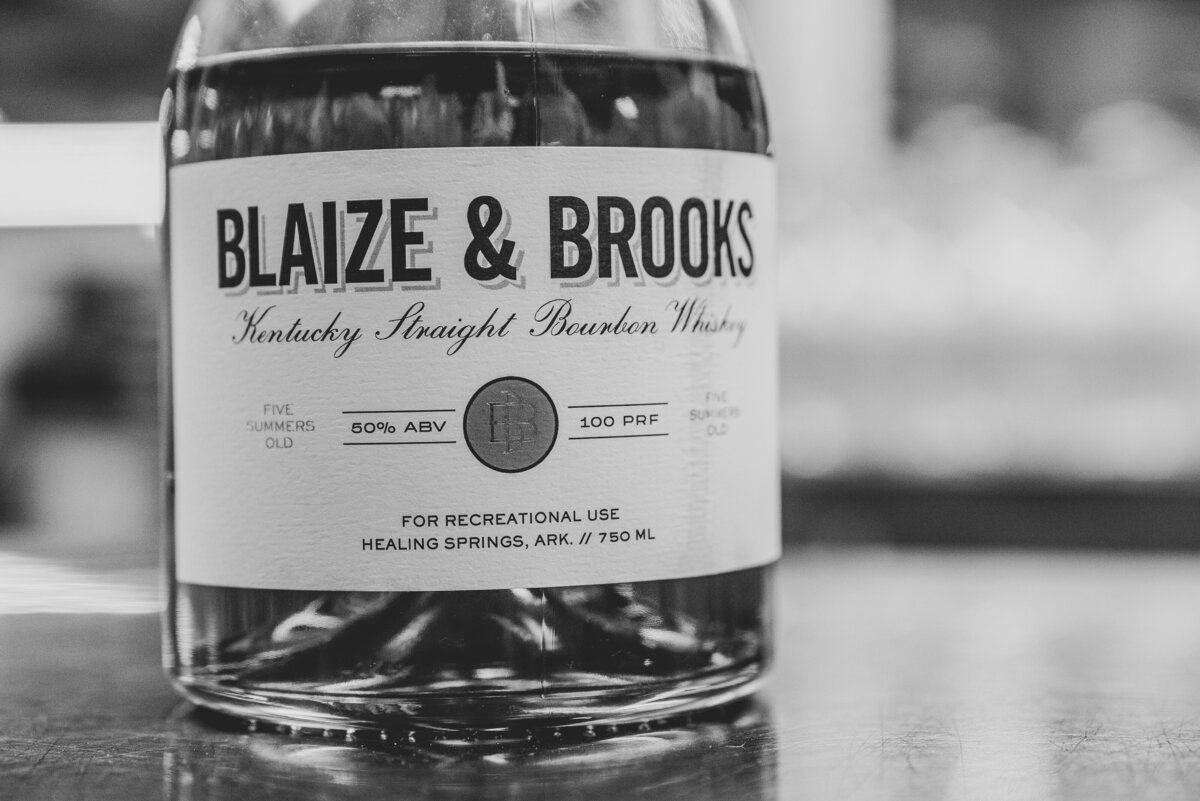 Arkansas Bourbon. Blaize & Brooks. Kentucky Straight Bourbon