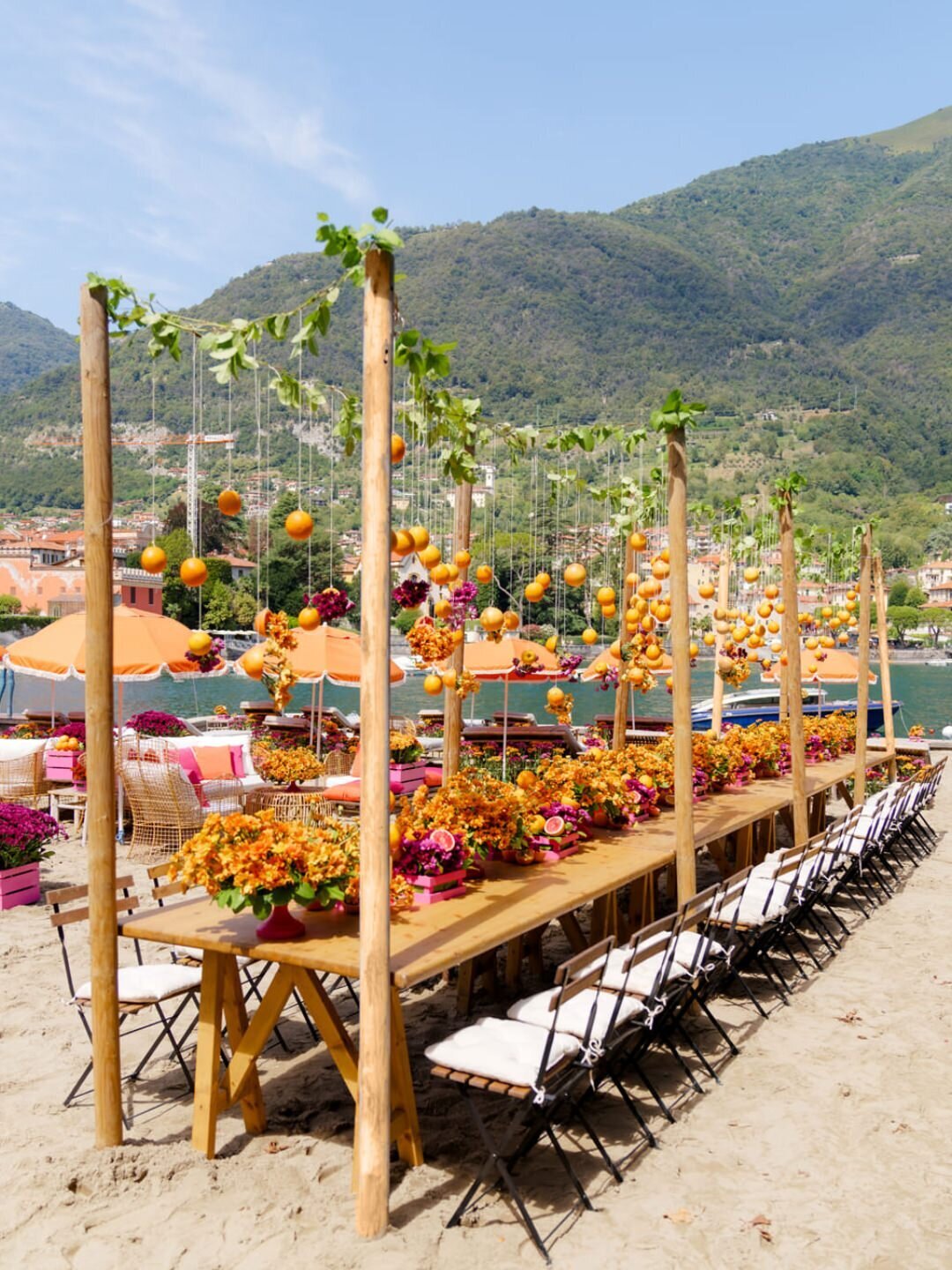 Lake Como Wedding Beach Party at @lidodilenno Alejandra Poupel14