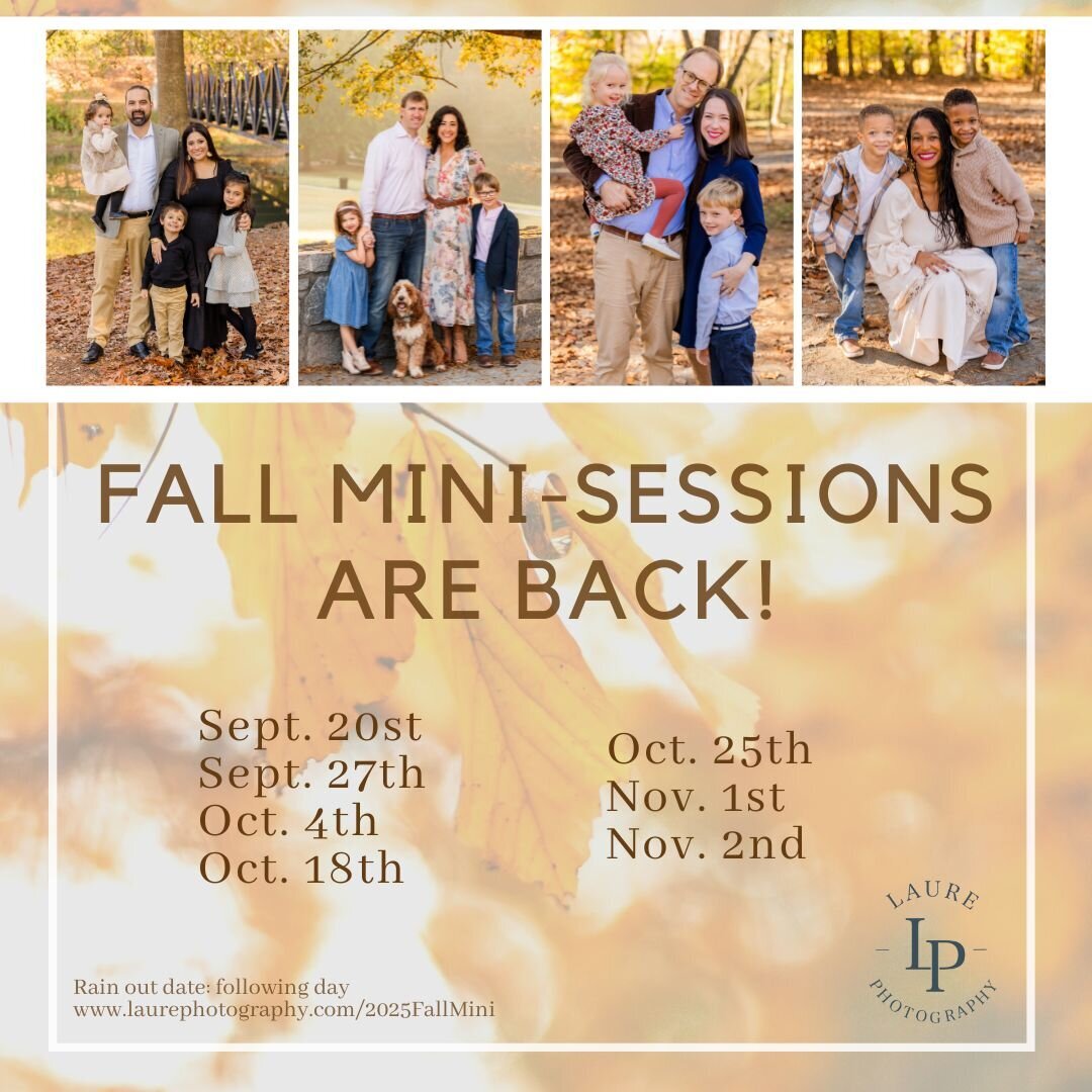 2023 Fall mini-sessions in Atlanta with Laure Photography