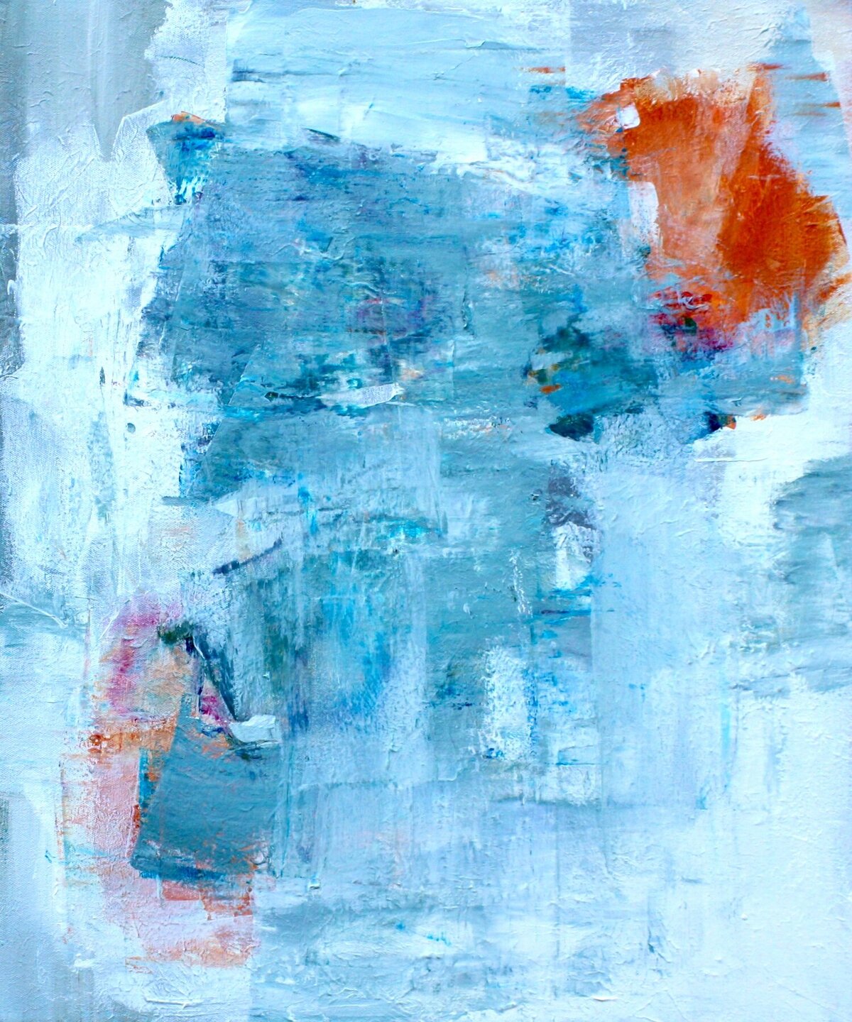 transferance, acrylic on canvas, 18x1x24, 2016