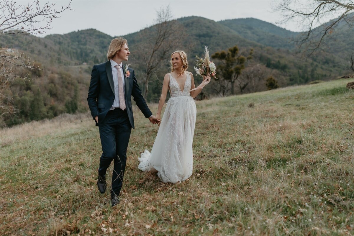 california wedding couple