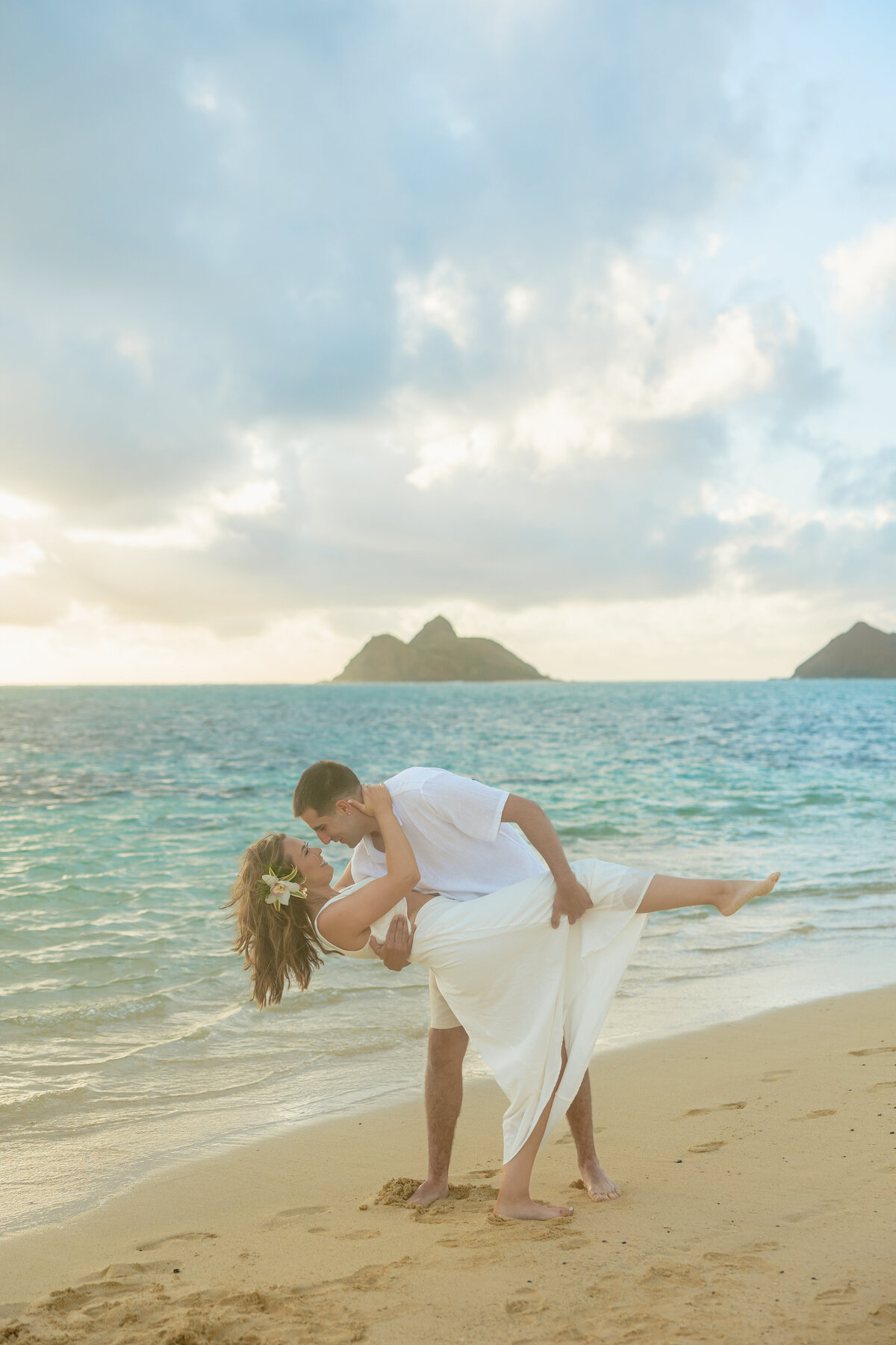 Engagement Photos Beach Oahu Hawaii