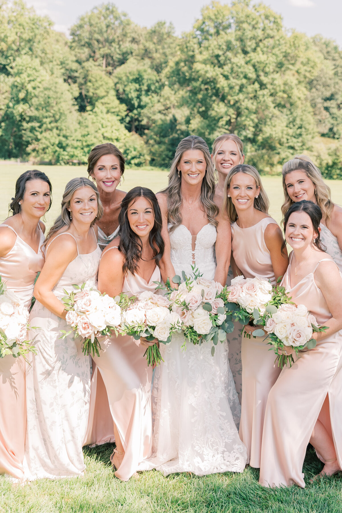 Wedding Party Rosewood Farms Katie Fri Photography