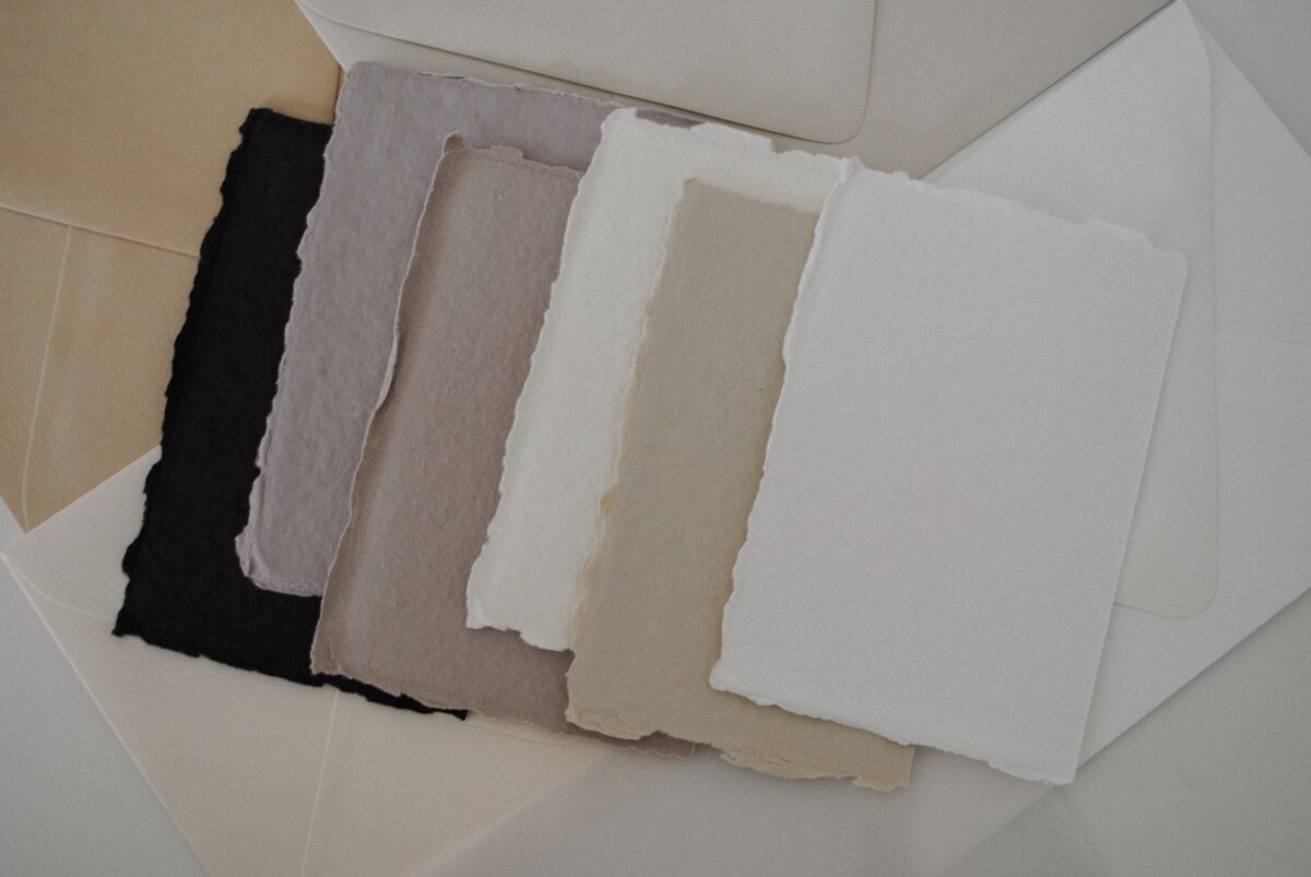 Elegant wedding invitation suite mood board