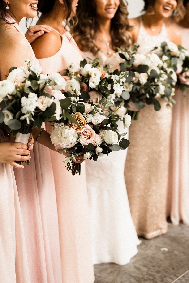 beige caramel pink bridesmaid dresses studio fleurette