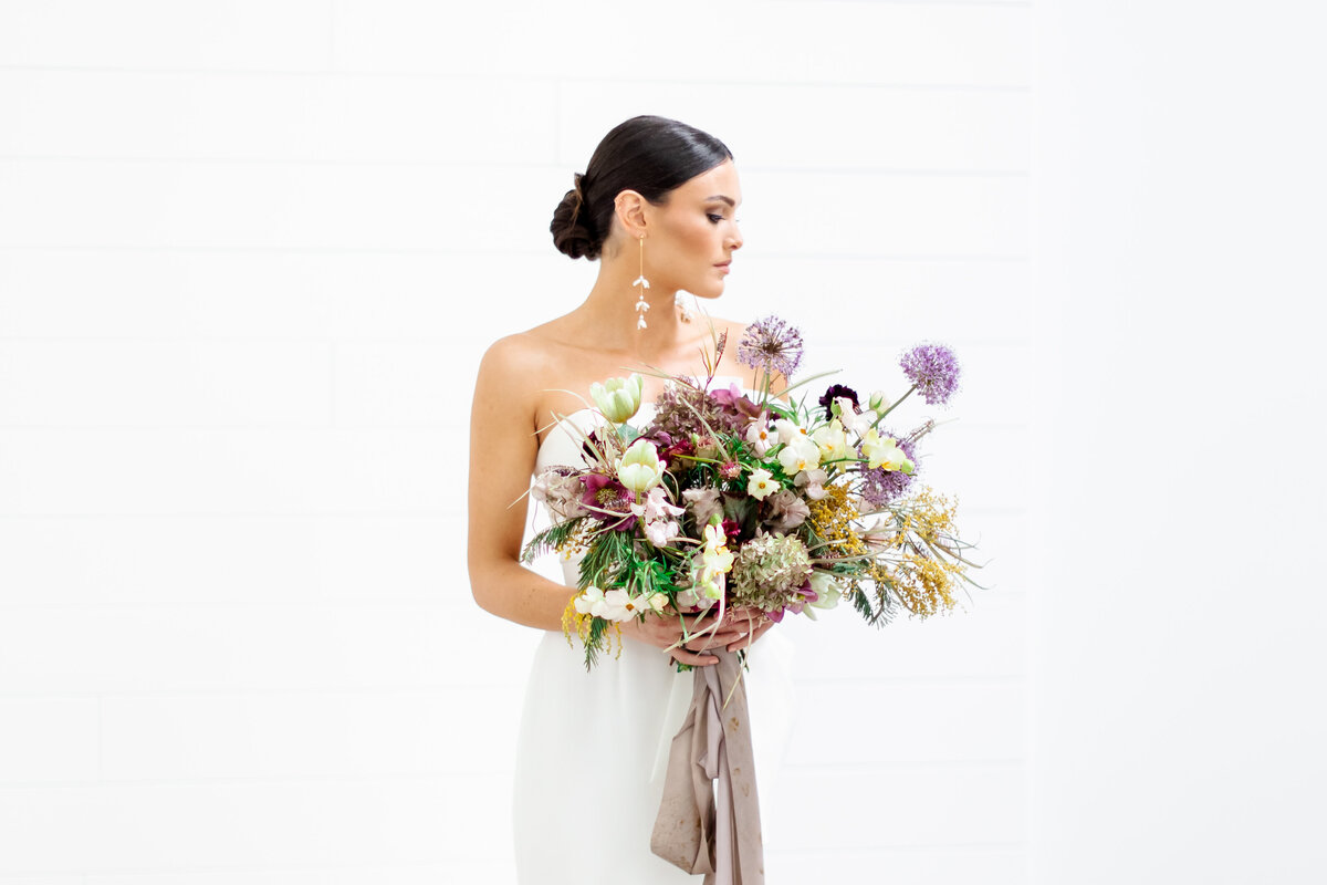 organic lavender gold bouquet