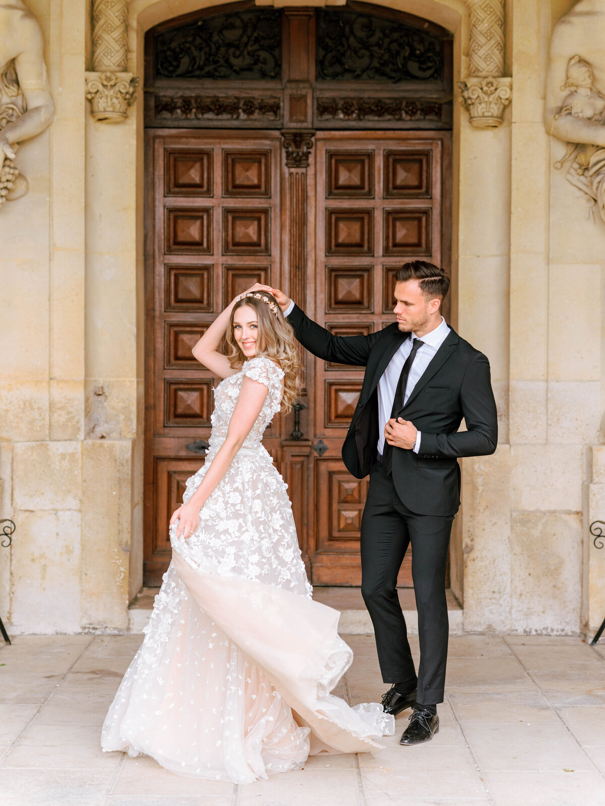 Arika Jordan Photography Chateau Boffemont Paris France Wedding Photographer-229