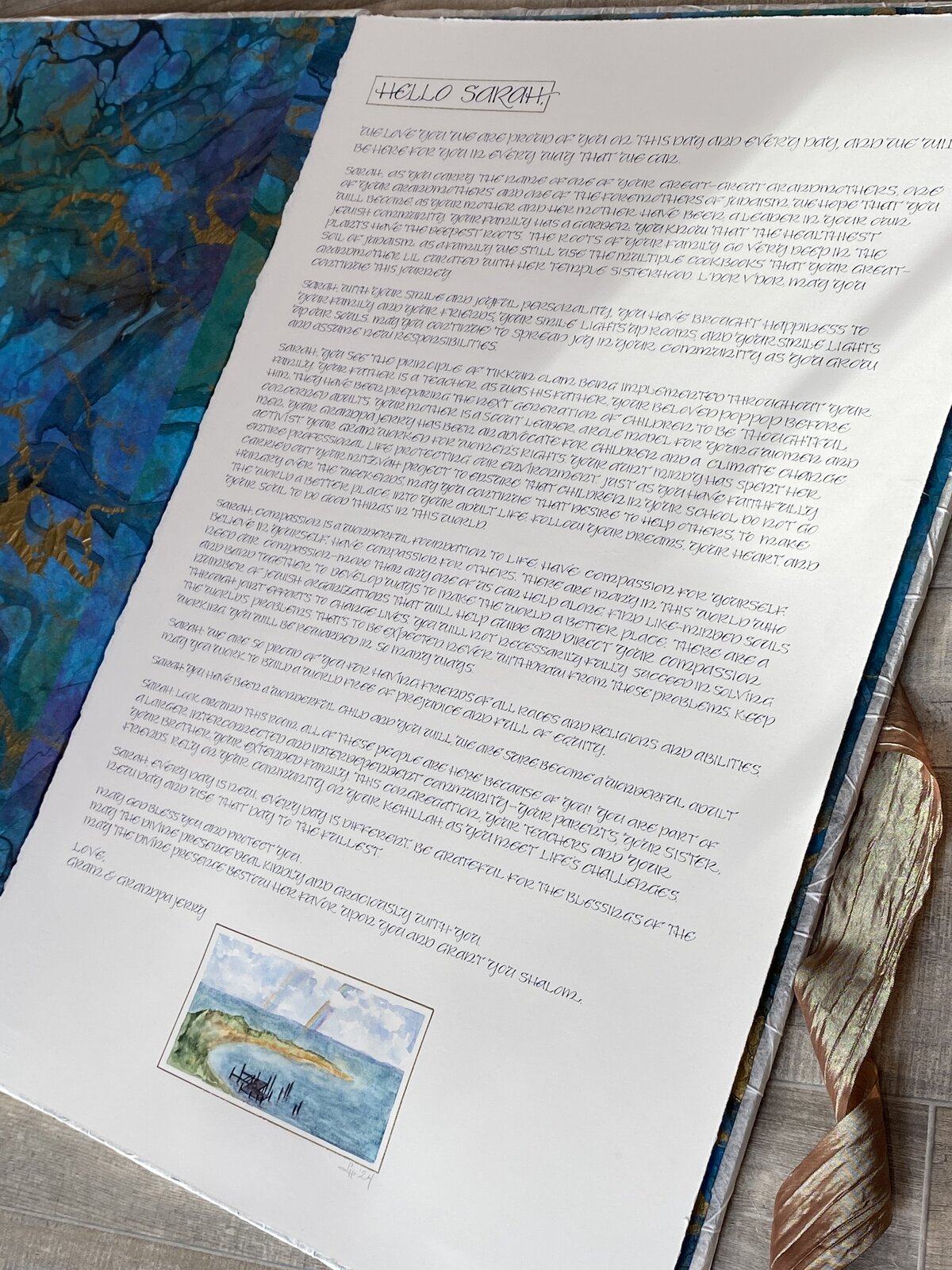 custom commission letter to sarah 2