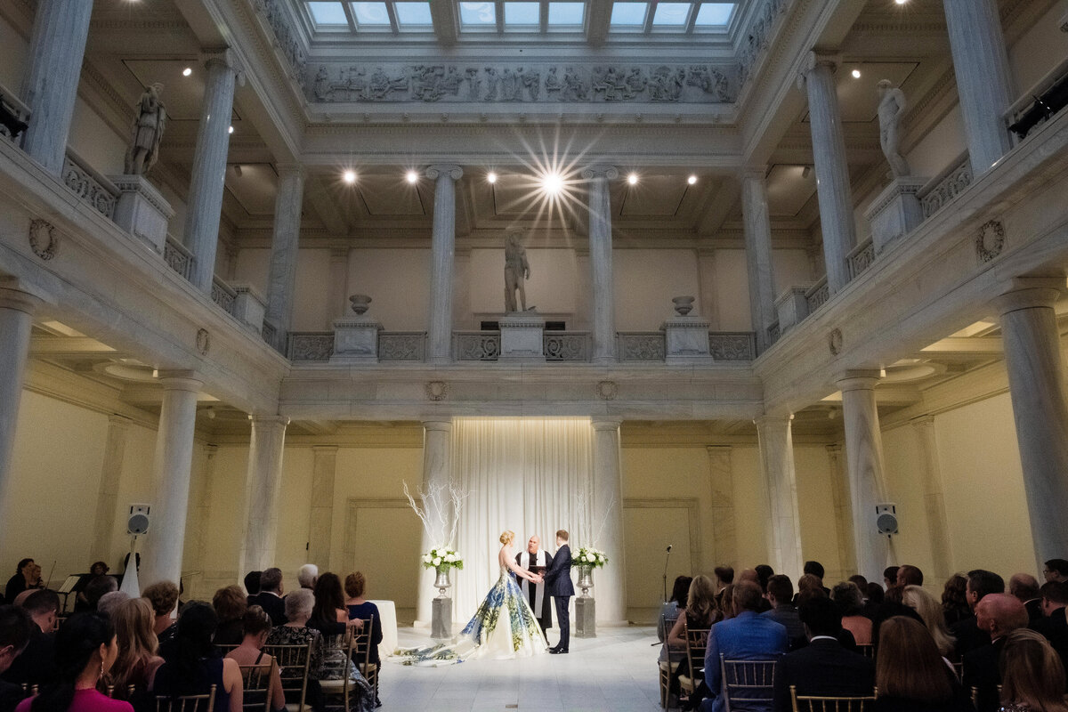 hall of sculpture wedding ceremony