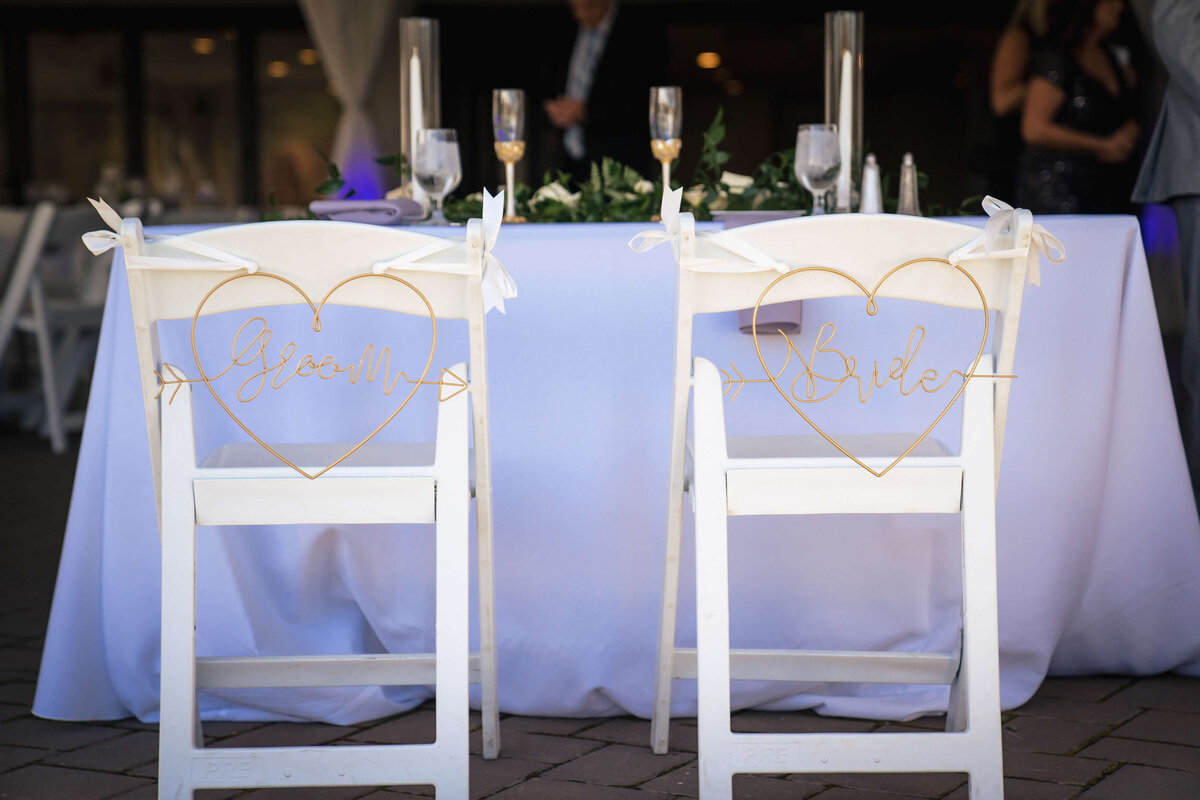 Wedding Reception Sweetheart Chairs