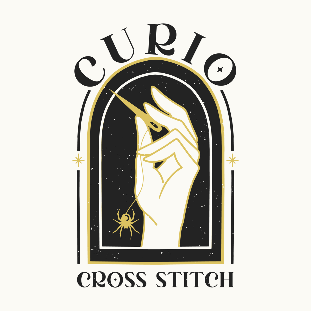 Curio Cross Stitch - Primary Logo