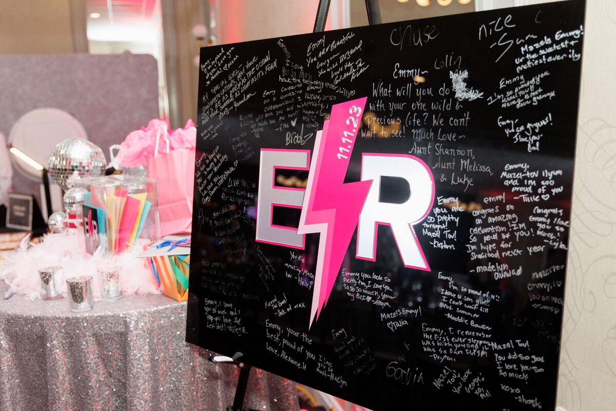 Event-Planning-DC-Bat-Mitzvah-Acrylic-Sign-In-Board-Ricardo-Reyes-Photography.