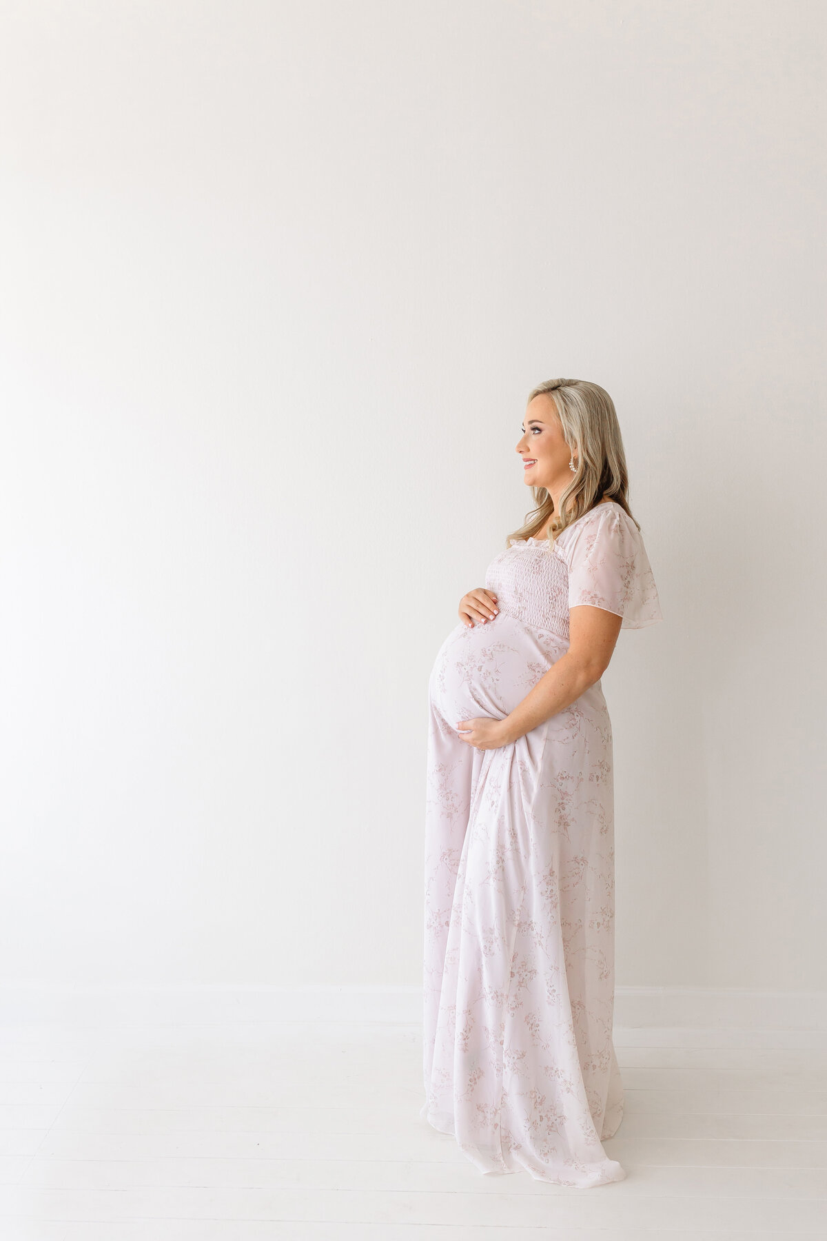 expecting mom smiling