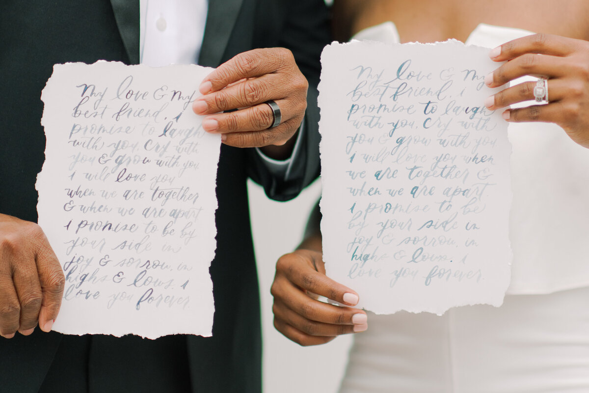 Calligraphy Vows
