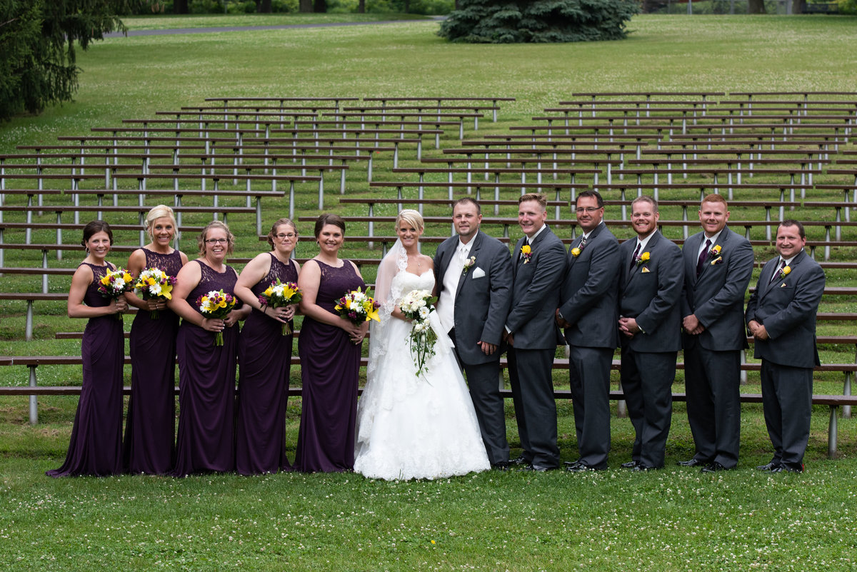 bridal party group photo