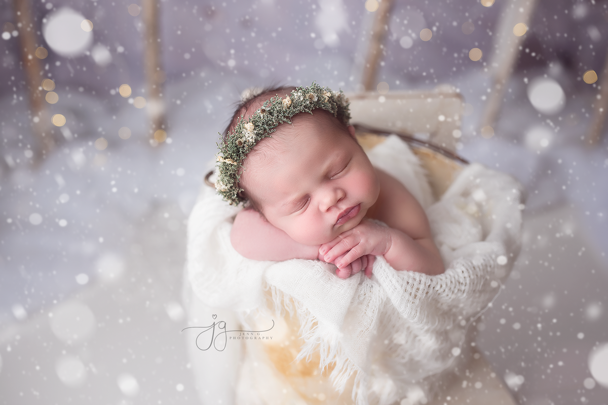 winter baby newborn photos